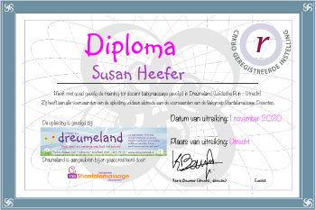 diploma Dreumeland Susan Heefer